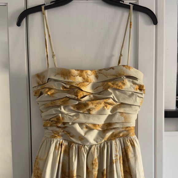 Reformation Kastoria Dress in Golden Hour Size 4 - Picture 3 of 9